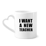 Dıythinker 350 ml I Want A New Teacher Kupaları Seramik Kupa