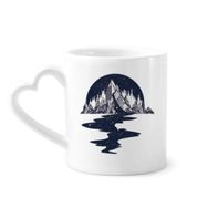 Dıythinker 350 ml Iceberg Stream Stars Sanat Desenli Kupaları Seramik Kupa