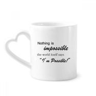 Dıythinker 350 ml Impossible Possible Quote Kupaları Çömlekçilik Seramik Kupa