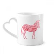 Dıythinker 350 ml IUCN Tehlikeli Hayvanlar Kırmızı Zebra Kupaları Seramik Kupa