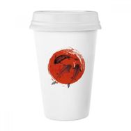 Dıythinker 350 ml Japonya Kırmızı Sazan Hayvan Soyut Klasik Kupa