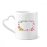 Dıythinker 350 ml Jiroskop Sakura Desenli Geometri Kupaları Seramik Kupa