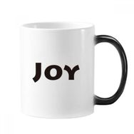 Dıythinker 350 ml Joy Word İlham Verici Alıntı Sözler Değişen Renk Kupa