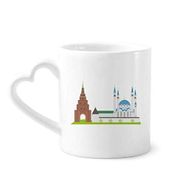 Dıythinker 350 ml Kazan Rusya Ulusal Sembol Desenli Kupaları Seramik Kupa