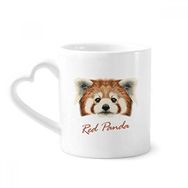 Dıythinker 350 ml Kestane Vahşi Kırmızı Panda Hayvan Kupaları Seramik Kupa