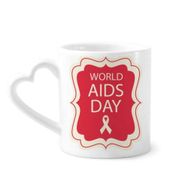 Dıythinker 350 ml Kırmızı Kurdele 1 Aralık HIV Kupaları Seramik Kupa Seramik Kupa