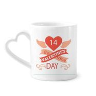 Dıythinker 350 ml Kırmızı Sevgililer Günü Be Mine Kupaları Seramik Kupa