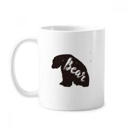 Dıythinker 350 ml Kutup Ayısı ve Beyaz Hayvan Klasik Kupa Beyaz Çömlekçilik Seramik Kupa