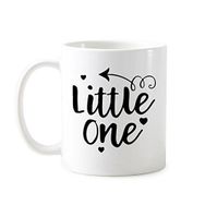 Dıythinker 350 ml Little One Yaratıcı Tasarım Ok Kalp İllüstrasyon Desen Klasik Kupa
