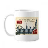 Dıythinker 350 ml Londra Parlamento Damga İngiltere İngiltere İngiltere Klasik Kupa Beyaz Çömlekçilik Seramik Kupa
