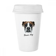 Dıythinker 350 ml Lop-Eard Boxer Köpek Evcil Hayvan Klasik Kupa