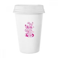 Dıythinker 350 ml Lotus Yaprağı Lotus Çiçeği Nilüfer Kökü Balık Suyu Klasik Kupa