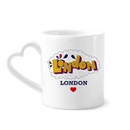 Dıythinker 350 ml Love London Britanya UK Kafes Kupaları Seramik Kupa Seramik Kupa
