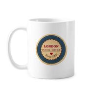 Dıythinker 350 ml Love Uk London Britian England Damga Klasik Beyaz Çömlekçilik Seramik Saplı Kupa