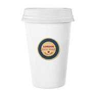 Dıythinker 350 ml Love Uk London Britian England Damga Klasik Kupa Beyaz Çömlekçilik Seramik Kupa