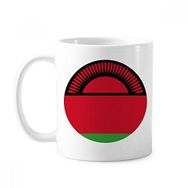 Dıythinker 350 ml Malawi Afrika Ulusal Amblemi Klasik Kupa Beyaz Çömlekçilik Seramik Kupa