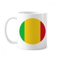 Dıythinker 350 ml Mali Afrika Ulusal Amblemi Klasik Kupa Beyaz Çömlekçilik Seramik Kupa