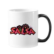 Dıythinker 350 ml Meksika Kültürü Elment Pembe Salsa Slogan Değişen Renk Kupa