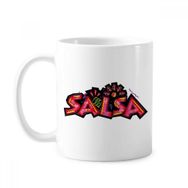 Dıythinker 350 ml Meksika Kültürü Elment Pembe Salsa Slogan Klasik Kupa