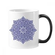 Dıythinker 350 ml Menekşe Dekoratif Klasik Çiçek Desenli Renk Kupa