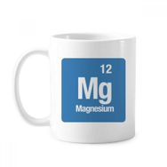Dıythinker 350 ml Mg Magnezyum Kimyasal Element Chem Klasik Kupa Beyaz Çömlekçilik Seramik Kupa