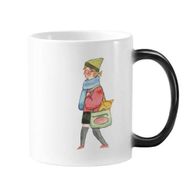 Dıythinker 350 ml Miaoji Boyama Kedi Alışveriş Kız Değişen Renk Kupa