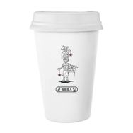 Dıythinker 350 ml Mısır Mumya Cadılar Bayramı Spiderdevil Horus Klasik Kupa