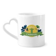 Dıythinker 350 ml Mount Corcovado Hula Brezilya Karnaval Kupaları Seramik Kupa