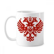Dıythinker 350 ml Mozaik Tarzı Kırmızı Rusya Ulusal Amblemi Çift Başlı Kartal Klasik Kupa