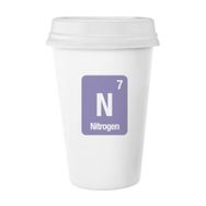 Dıythinker 350 ml N Azot Kimyasal Element Bilim Klasik Kupa Beyaz Çömlekçilik Seramik Kupa