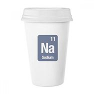 Dıythinker 350 ml Na Sodyum Kimyasal Element Bilim Klasik Kupa Beyaz Çömlekçilik Seramik Kupa