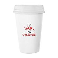 Dıythinker 350 ml No War No Violence Love Peace World Klasik Kupa