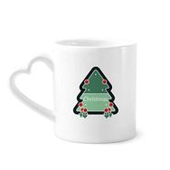 Dıythinker 350 ml Noel Karikatür İkon Noel Ağacı Kupaları Seramik Kupa