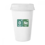 Dıythinker 350 ml One Chemical Element Science Klasik Kupa Beyaz Çömlekçilik Seramik Kupa