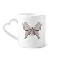 Dıythinker 350 ml Origami Geometrik Soyut Kelebek Desenli Kupaları Seramik Kupa