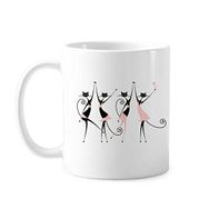 Dıythinker 350 ml Parti Şerefe Kedi Koruma Hayvan Hayvan Hayvan Sevgi Klasik Kupa