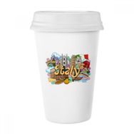 Dıythinker 350 ml Pisa Milan Katedrali İtalya Grafiti Klasik Kupa