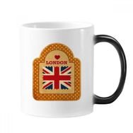 Dıythinker 350 ml Point İngiltere Londra Damga Union Jack Değişen Renk Kupa