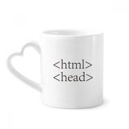Dıythinker 350 ml Programcı İfadesi HTML Kupaları Çömlekçilik Seramik Kupa