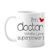 Dıythinker 350 ml Proud Doctors I'M A Doctor What's Your Superpower Klasik Kupa