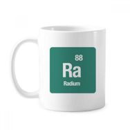Dıythinker 350 ml Ra Radium Chemical Element Science Klasik Beyaz Çömlekçilik Seramik Saplı Kupa