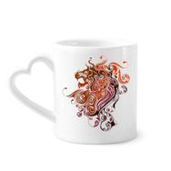 Dıythinker 350 ml Renkli Ejderha Hayvan Sanat Silüeti Kupaları Seramik Kupa
