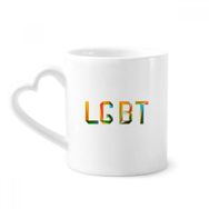 Dıythinker 350 ml Renkli LGBT Gökkuşağı Homo Kupaları Seramik Kupa