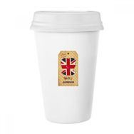 Dıythinker 350 ml Resmi Şapka Birleşik Krallık Londra Damgası Britanya Klasik Kupa Beyaz Çömlekçilik Seramik Kupa