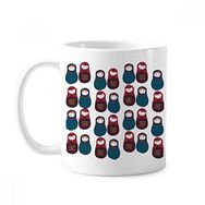 Dıythinker 350 ml Rusya Erkek Kız Bebek Rus Matryoshka Klasik Kupa
