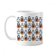 Dıythinker 350 ml Rusya Oyuncak Bebek Posteri Matryoshka Ülke Kültürü Klasik Kupa