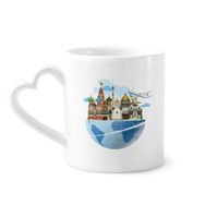 Dıythinker 350 ml Rusya St Basil Katedrali Uçak Kupaları Seramik Kupa