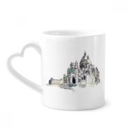 Dıythinker 350 ml Sacre-Coeur Paris Fransa Kupaları Seramik Kupa