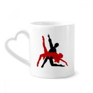 Dıythinker 350 ml Sanat Düet Dans Sosyal Dans Kupaları Seramik Kupa