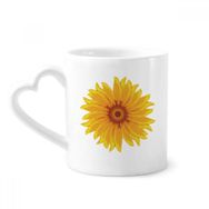 Dıythinker 350 ml Sarı Ayçiçeği Bitki Çiçek Kupaları Seramik Kupa